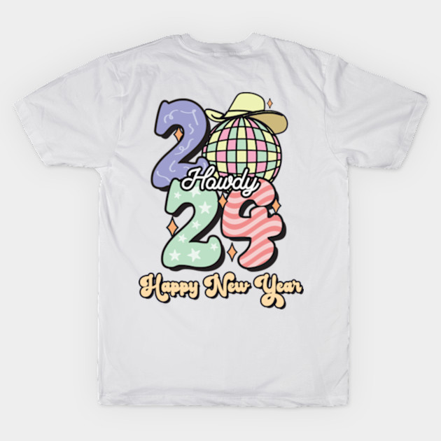 Howdy Happy New Year 2024 Groovy by Danemilin